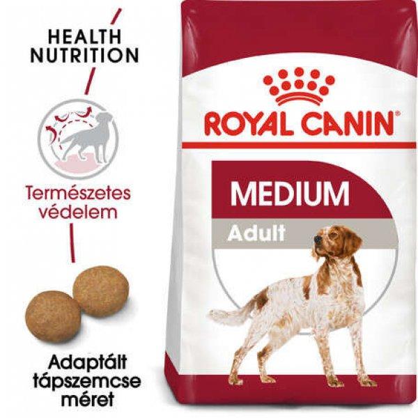 Royal Canin Medium Adult - Közepes testű felnőtt kutya száraz táp (2 x 15
kg) 30 kg