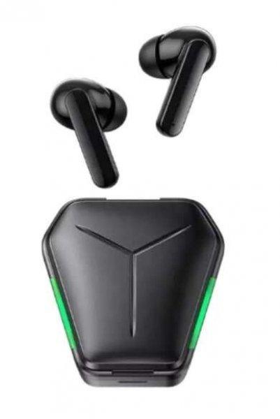 Usams BHUJY01 TWS bluetooth Gamer Fülhallgató 3D hangzással #fekete-zöld