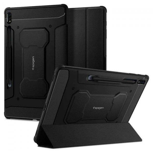 Spigen Rugged Armor Pro, Fekete - Samsung Galaxy Tab S7/S8 ACS01604