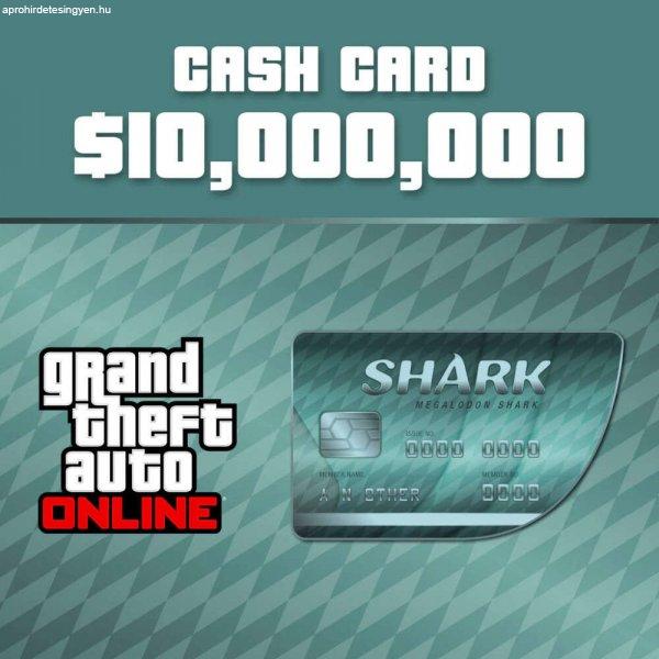 Grand Theft Auto Online - Megalodon Shark Cash Card ($10.000.000) (Digitális
kulcs - PC)