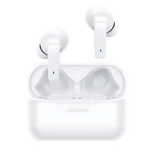 USAMS LY06 bluetooth fülhallgató SZTEREO v5.0, TWS, mikrofon, aktív
zajszűrő + töltőtok, fehér
