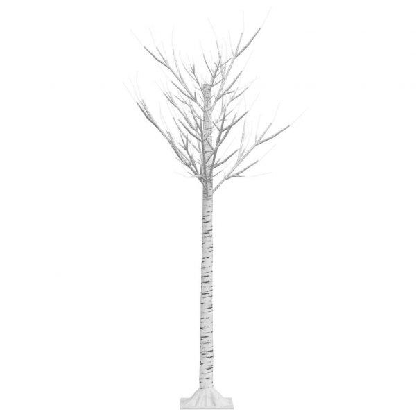 vidaXL 140 LED-es beltéri/kültéri meleg fehér fűz karácsonyfa 1,5 m
