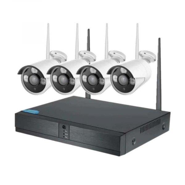 P2P Wifis FULL HD Biztonsági megfigyelő kamera rendszer,4 kamrás, vezeték
nélküli