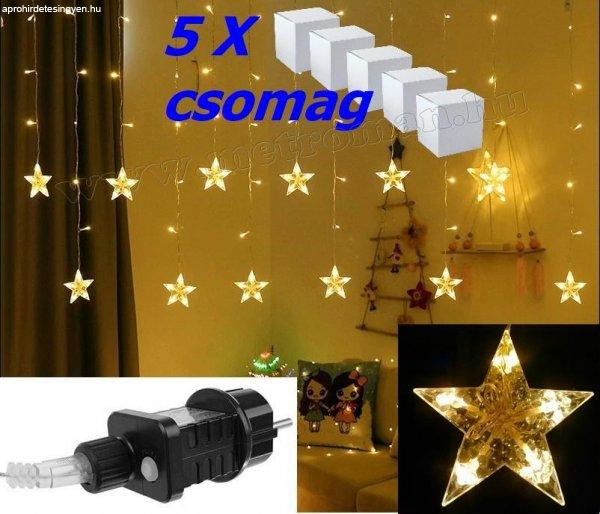 Karácsonyi csillag LED fényfüzér 5 db-os csomag M1320LED-5X 