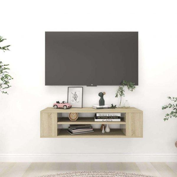 vidaXL sonoma-tölgy színű forgácslap függő TV-szekrény 100x30x26,5 cm