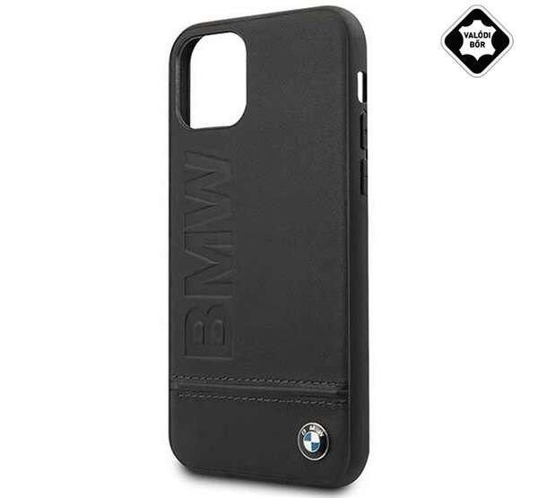 CG MOBILE BMW SIGNATURE IMPRINT logó műanyag telefonvédő (valódi bőr
bevonat) FEKETE Apple iPhone 11 Pro