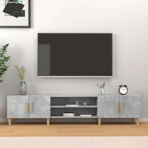 vidaXL betonszürke szerelt fa TV-szekrény 180x31,5x40 cm