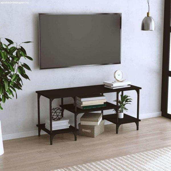 vidaXL fekete szerelt fa TV-szekrény 102x35x45,5 cm