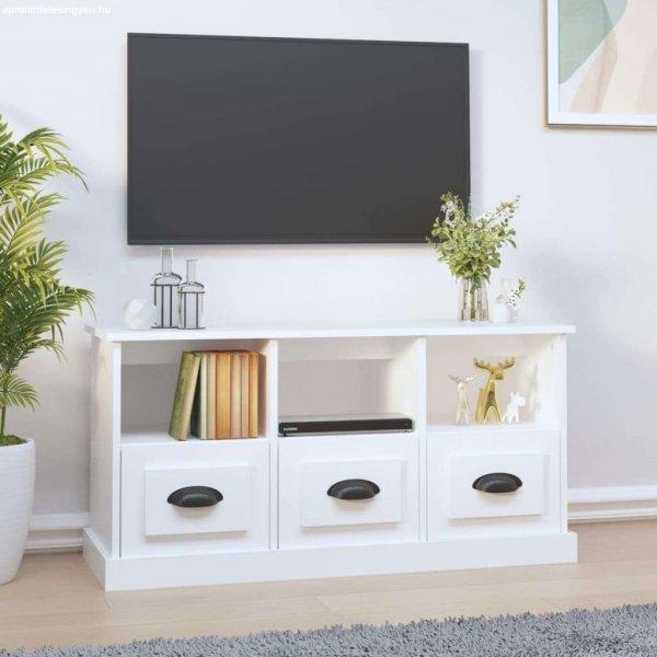 vidaXL fehér szerelt fa TV-szekrény 100x35x50 cm