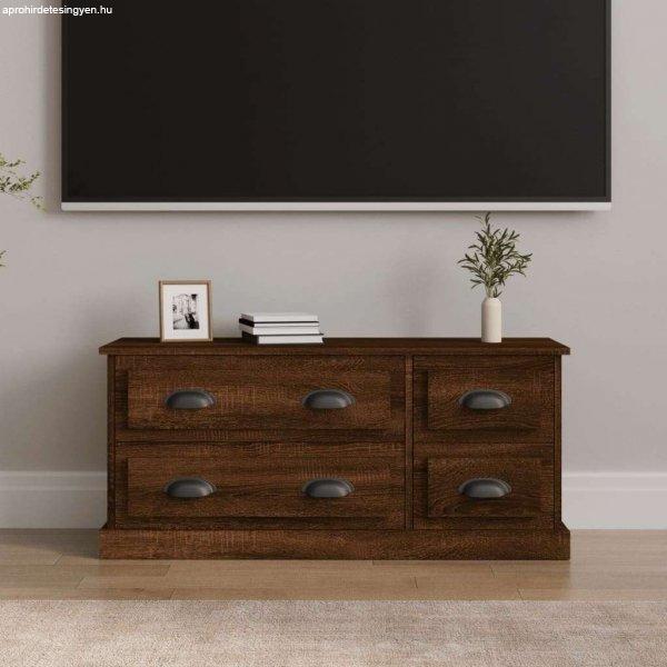 vidaXL barna tölgyszínű szerelt fa TV-szekrény 100x35,5x45 cm