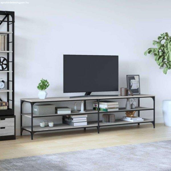 vidaXL szürke sonoma színű szerelt fa TV-szekrény 200 x 30 x 50 cm