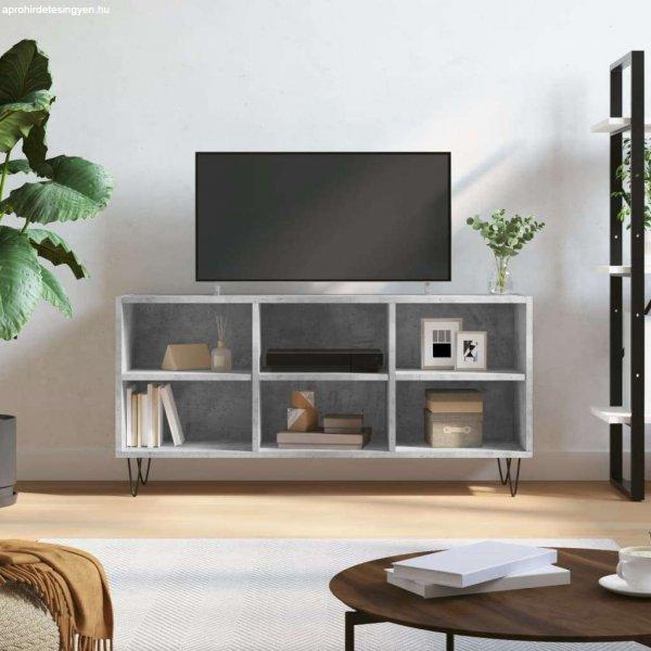 vidaXL betonszürke szerelt fa TV-szekrény 103,5x30x50 cm