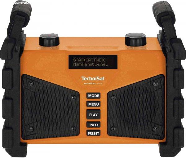 TechniSat 0000/3907 Digitradio 230 OD Rádió Narancssárga