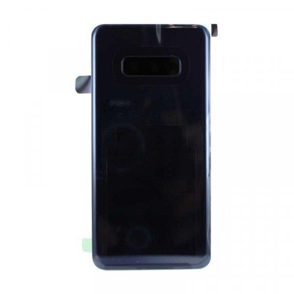 Samsung G970 Galaxy S10e Akkufedél kameralencsével - Fekete