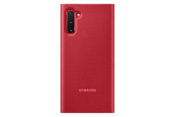 Samsung EF-NN970 Galaxy Note 10 gyári LED View tok - Piros