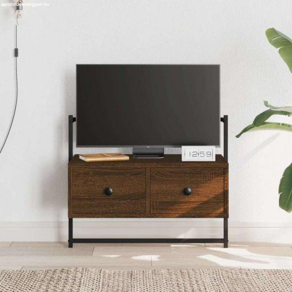 vidaXL barna tölgyszínű műfa fali TV szekrény 60,5 x 30 x 51 cm