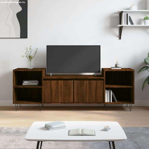 vidaXL barna tölgyszínű szerelt fa TV-szekrény 160x35x55 cm