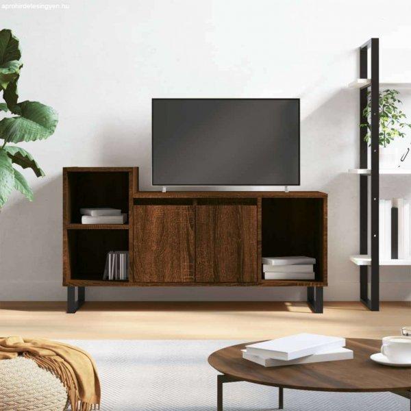 vidaXL barna tölgyszínű szerelt fa TV-szekrény 100x35x55 cm