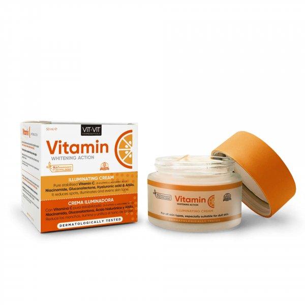 Világosító krém fehérítő hatással, C vitaminnal, 50 ml, Diet Esthetic