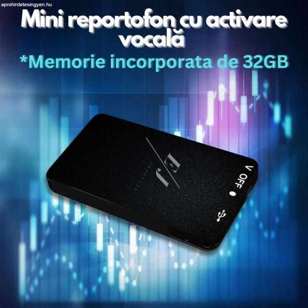 Mini kémrögzítő, EJ PRODUCTS L800, hangaktiválás, hordozható, MP3, 32 GB
memória