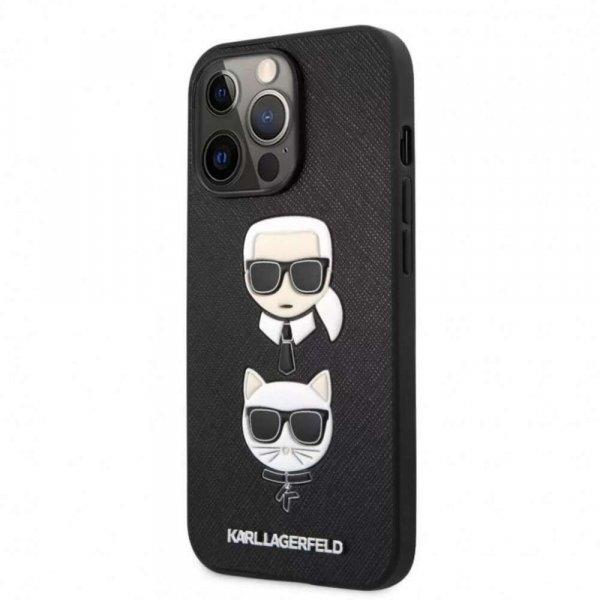 Karl Lagerfeld tok fekete KLHCP13LSAKICKCBK Iphone 13 Pro készülékhez