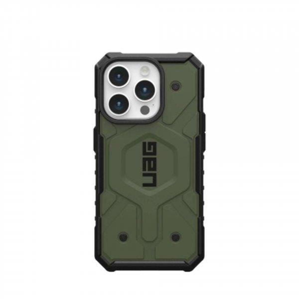 UAG Pathfinder Magsafe - védőtok iPhone 15 Pro-hoz (olíva)