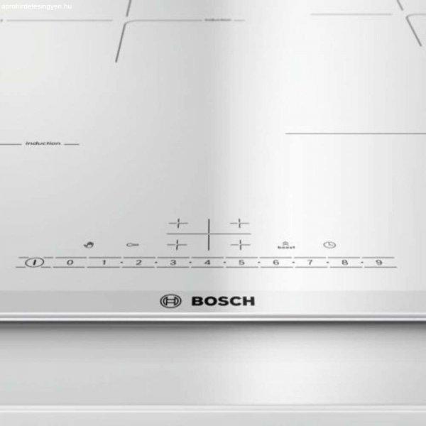 Bosch PIF672FB1E Serie6 Beépíthető indukciós főzőlap, 60cm, 4főzőzóna,
17fokozat, Fehér