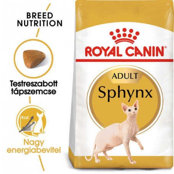 Royal Canin Sphynx Adult - Szfinx felnőtt macska száraz táp (2 x 2 kg) 4 kg