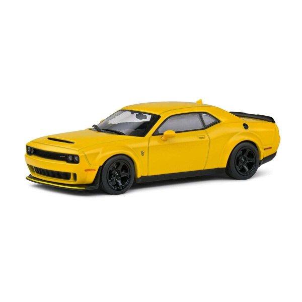 Dodge Challenger 2018 sárga modell autó 1:43