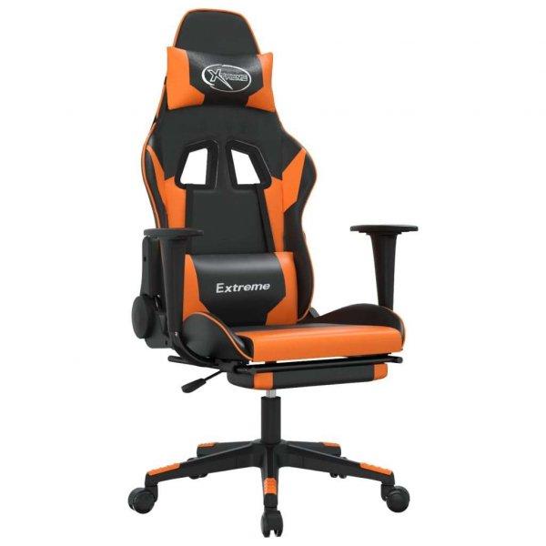 vidaXL masszázs funkciós Gamer szék #fekete-narancssárga