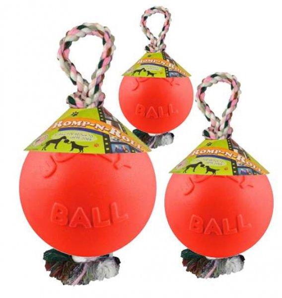 Jolly Pets Romp-n-Roll labda  10 cm narancsszínű vanília illatú kutyajáték