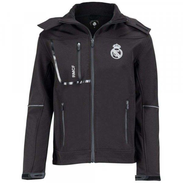 A Real Madrid fekete softshell kabátja - M