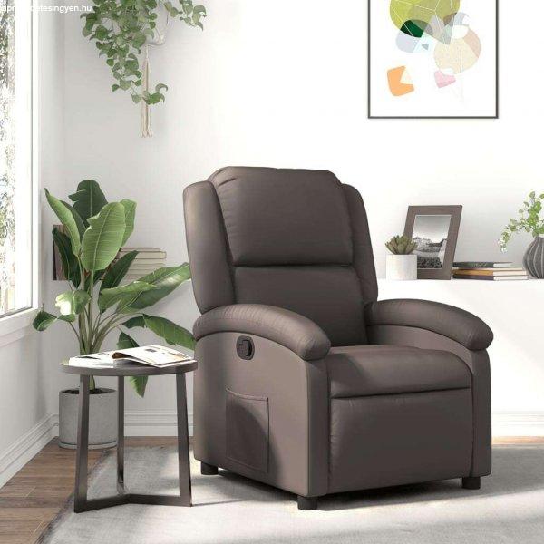 vidaXL barna valódi bőr dönthető fotel