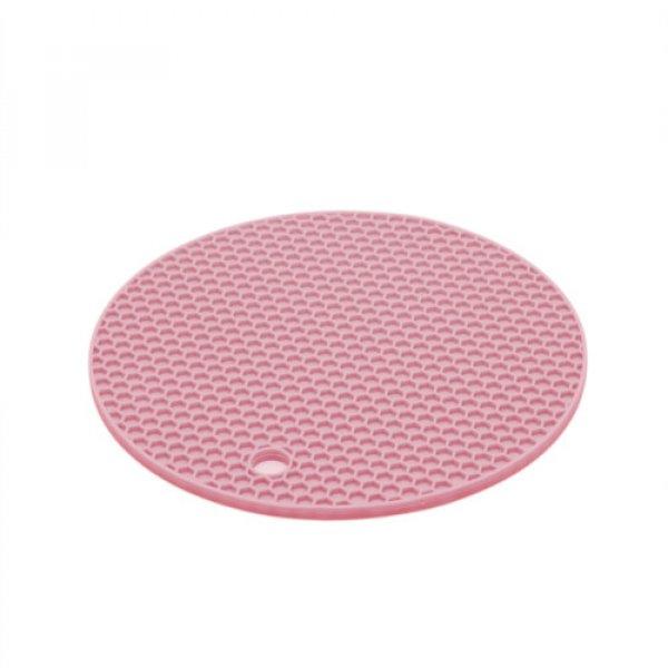 18 cm-es rózsaszín szilikon edényalátét