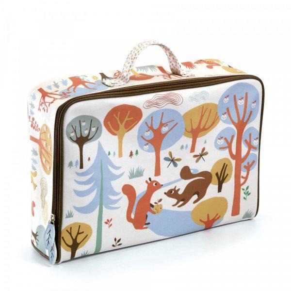 Djeco Trendi kis bőrönd - Huncut mókusok - Squirrels suitcase