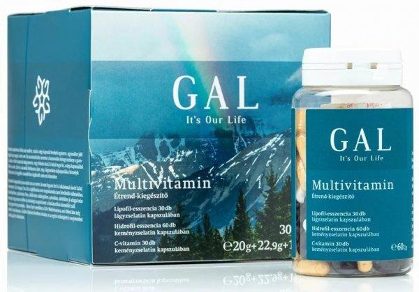 Gal multivitamin 30 adag étrend-kiegészítő 20g+22,9g+17,3g 1 db