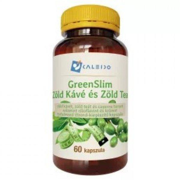 Caleido Greenslim Zöld Kávé és Zöld Tea 60db 550mg kapszula