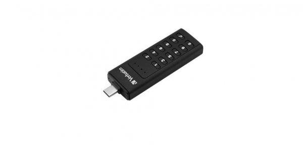 Verbatim 32GB Keypad Secure Pendrive USB-C 3.1 Pendrive - Fekete