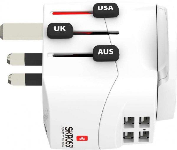 Skross Pro Light USB World Utazó Adapter