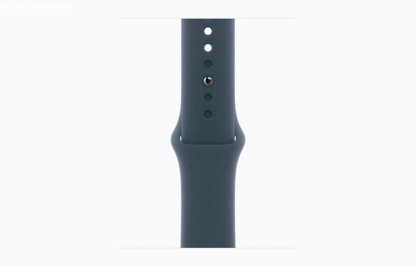 Apple Watch Series 9 GPS (41mm) Okosóra - Ezüst Aluminium tok Sötétkék
Sportszíjjal S/M