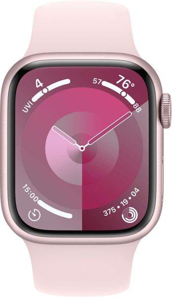Apple Watch Series 9 GPS (45mm) Okosóra - Rózsaszín Aluminium tok Rózsaszín
Sport Szíjjal S/M