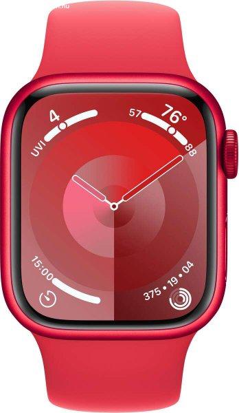 Apple Watch Series 9 GPS (45mm) Okosóra - Piros Aluminium tok Piros Sport
Szíjjal S/M