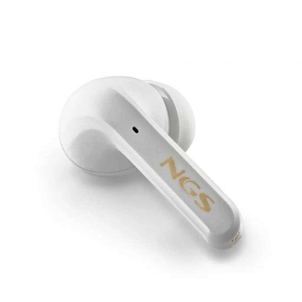 NGS ARTICA TROPHY Fejhallgató Vezeték nélküli Hallójárati Hívás/zene USB
C-típus Bluetooth Arany, Fehér (Artica Trophy TWS fehér)