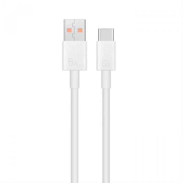 Xiaomi fehér gyári USB - Type-C gyorstöltő adatkábel 1m 5A