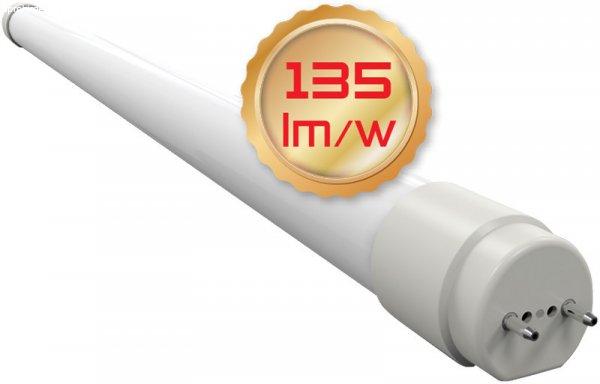 Led fénycső 120 cm T8 18W 135Lm/W természetes fehér