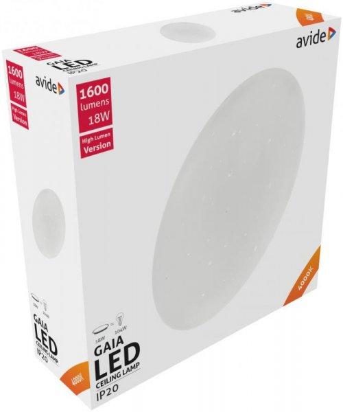 Avide LED Mennyezeti Lámpa Gaia 18W 330*105mm NW 4000K
