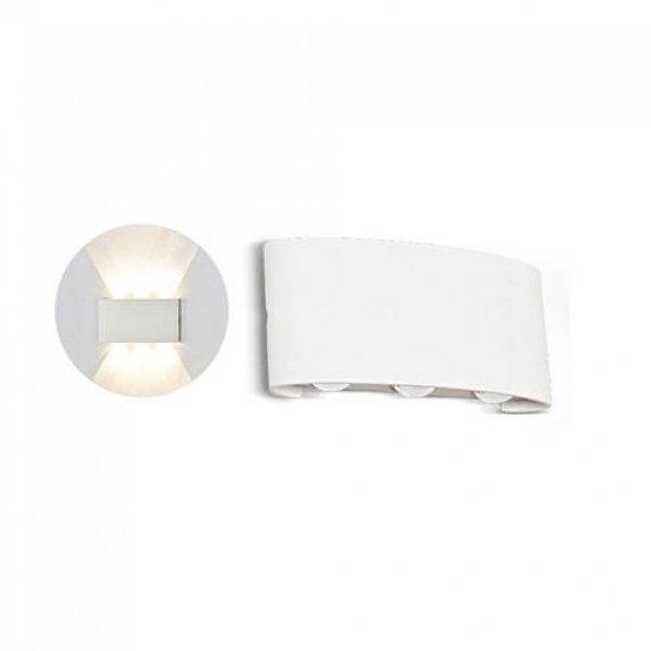 Design oldalfali LED lámpatest, 6W, fehér, természetes fehér