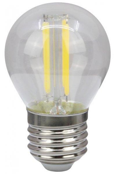 COG LED gömb fényforrás, átlátszó E27, 4W, 4000K