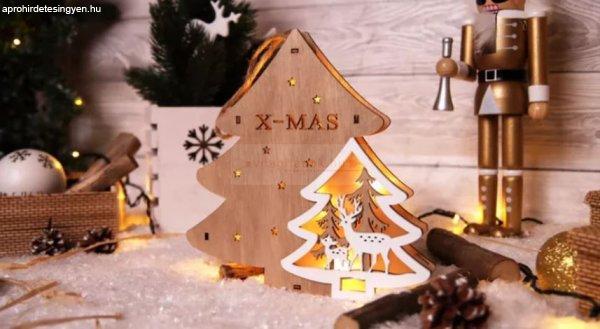 LED karácsonyi fenyőfa,fa,elemes