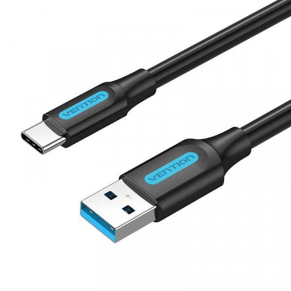 Szellőztetés COZBF USB 3.0 - USB-C kábel (1 m, fekete)